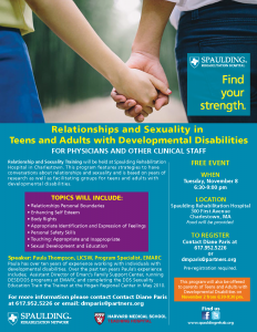 Relationship flyer for clinicians